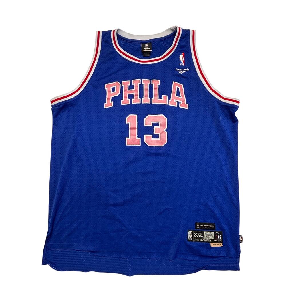 Vintage  Philadelphia 76ers Wilt Chamberlain Jersey 3XL XXXL Reebok Swingman